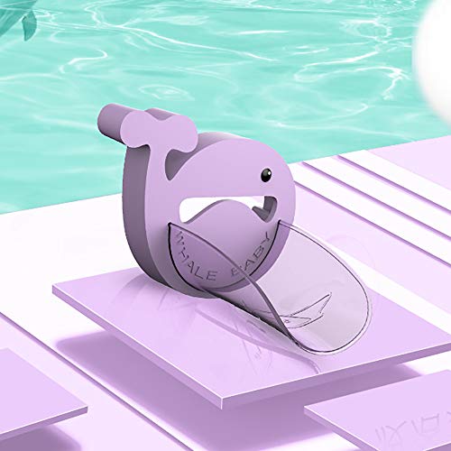 Juego de extensor de mango de grifo con diseño de ballena de dibujos animados para extender la manija del fregadero y grifo para niños pequeños de los niños de lavado a mano de la guía,lavado del bebé Cover