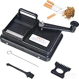 Cigarette Rolling Machine, Manual Cigarette Roller, Portable Black Rolling Machine,Suitable for 8mm Cigarette Tubes, Gift for Men and Women, Ideal for Home & Travel.