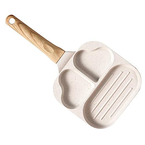 Cabilock Adorable Shaped Non Stick Frying Pan for Breakfast Multi Function Egg and Burger Cooker Design Easy to Clean for Meals