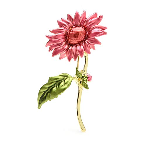 Broche tournesol fleur élégante pour illuminer vos vestes au bureau et mariages