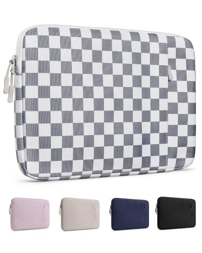 ProCase MacBook Neo専用設計パソコンケース 13インチ カラーコーデPCケース ノートパソコンケース - グレーチェック | 2026年モデル（A18 Pro）対応，保護スリーブ,薄型インナーバッグ,ソフト裏地, 衝撃吸収, 傷防止, 軽量, 持ち運び便利, 通勤通学