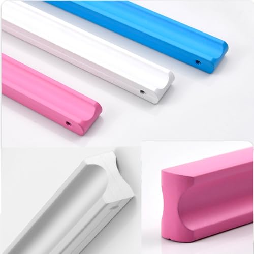 2 Pezzi Maniglioni Per Armadio Pomelli Per Mobili Camera Dei Bambini Maniglia Per Guardaroba Bianco Tiretti Del Cassetto Profili In Alluminio Manopole Maniglie Per Tirare (Hole Distance 160Mm) - 7