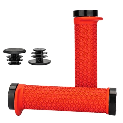 自転車のダブルロックハンドルバーの快適な非スライップ二国間ロックサイクリングハンドルグリップマウンテンバイクハンドバーマウンテンバイク簡単にサイクリングスリーブを設置する