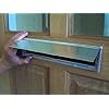 Stormguard 06SR0310000A interne metalen brievenbus borstel cover met klep, aluminium, 293mm x 77mm