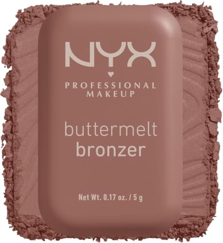 NYX Professional Makeup Buttermelt Bronzer, Polvos de Bronceado, Hasta 12H de Duración, No Mancha, No Transfiere, Tono: Butta Biscuit, 5 g