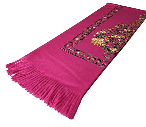 Urban CoCo Women's Embroidered Tassel Long Shawl Oversize Scarf Wraps for Women4