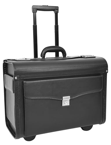 Sac de voyage Pilot Case HLG613 en similicuir noir taille L pour ranger vos dossiers