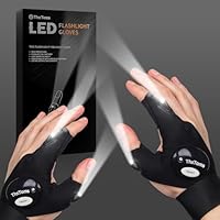 ThxToms Geschenke für Männer, LED Handschuhe mit Licht, Geschenk für Valentinstag, Geschenk für AMännergeschenke, Geburtstagsgeschenk Lustige Gadgets Geschenke für Männer Papa, Ostergeschenke,Schwarz