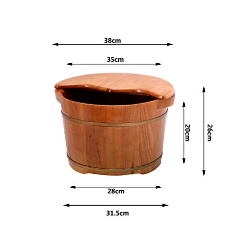 Bañera de madera para pedicure spa de pies miniatura 7