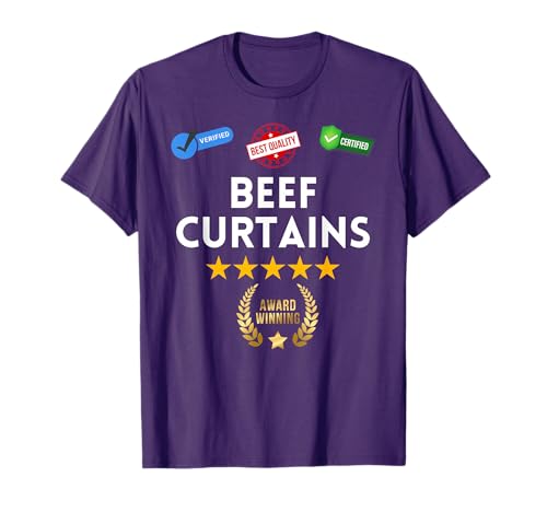 Fun Graphic Beef Curtains T-Shirt