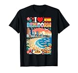 Me Encanta Benidorm, España, Vacaciones en la Playa, Viaje y Recuerdo Camiseta