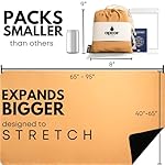 16-in-1 Compact Travel Blanket with Bag – Reversible, Ultra Soft Bamboo Airplane Blanket with Hidden Pocket – Packable for Flights & Travel Essentials (Semi-Weighted, Double Layer) - Image 2