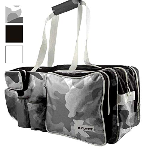 NiceAndGreat Snow Camo White Black Tennis Racket Bag |