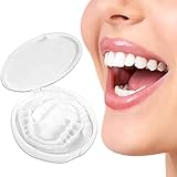 ★ EINFACHE ANWENDUNG: Weichen Sie die Silikonprothese einfach in heißem Wasser ein, um sie aufzuweichen, tragen Sie dann den Klebstoff auf die Prothese auf, bedecken Sie sie dann auf Ihren eigenen Zähnen und stellen Sie sie schließlich auf Ihre bequeme Position ein. Es lässt sich leicht reinigen, sodass es auch wiederverwendet werden kann.