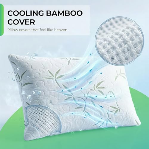 Almohada de espuma viscoelástica ajustable tamaño Queen miniatura 2