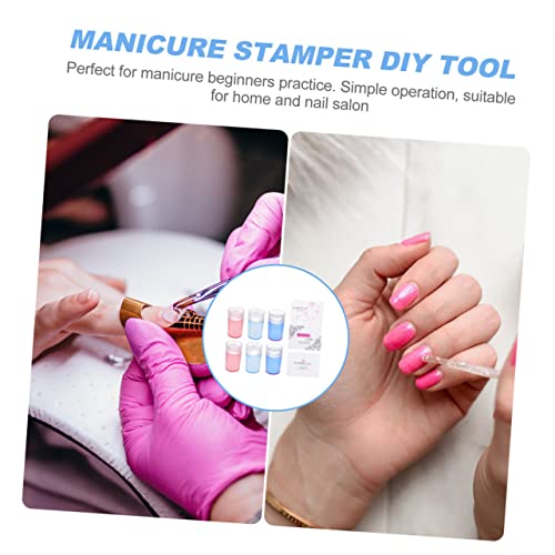FRCOLOR 3 Conjuntos De Kits De Manicure De Carimbo De Silicone Para Arte De Unhas Kit De Carimbos De