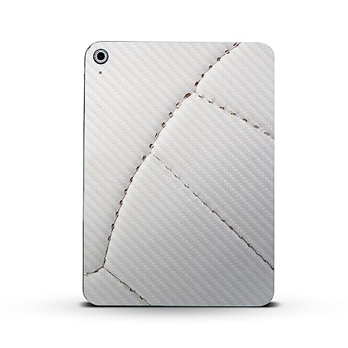 Image of MightySkins Carbon Fiber Skin Compatible with Apple iPad 10.9 inch 10th Gen (2022) Full Wrap Kit - Volleyball Closeup | Protective, Durable Textured Carbon Fiber Finish | Easy to Apply | Made in The USA