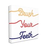 Stupell Industries Brush Your Teeth Children's Bathroom Dental Hygiene