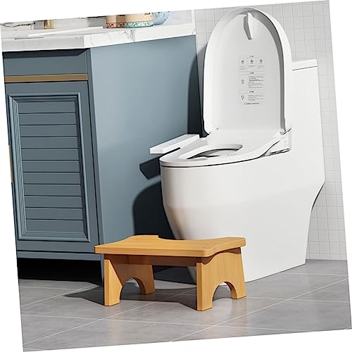 Homoyoyo 1Pc Banquinho De Banheiro De Madeira Maciça Banquinho De Degrau Portátil De Degrau De Madei