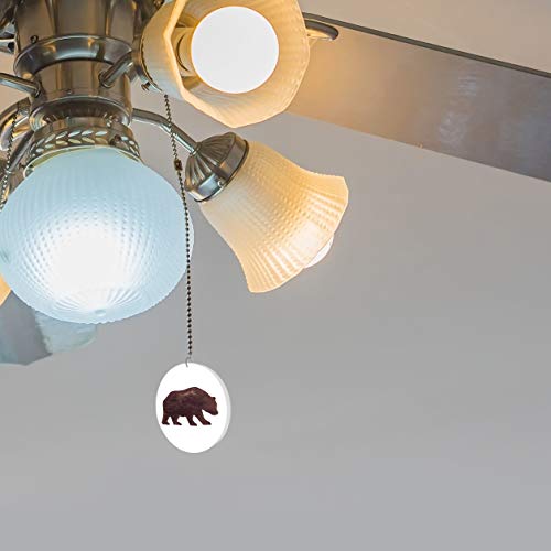 Image of Woodland Bear Silhouette Fan /Light Pull