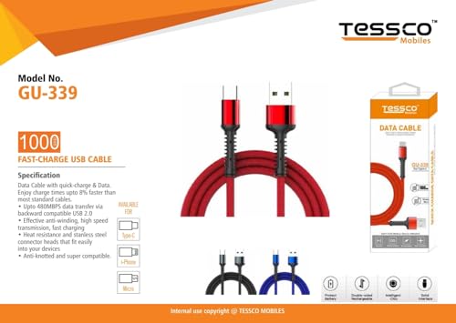 Image of Tessco GU-339 1.5 M USB Data Cable for iPhone (IP5)