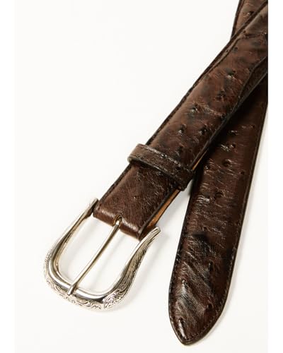 Men's 1978&Trade; Exotic Full-Quill Ostrich Belt - BXAHO24BT2-DKBN 362