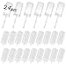 Round Shape Clear Push-Up Cake Pop Shooter (Push Pops) Plastic Containers with Lids, Base & Sticks, Pack of 20