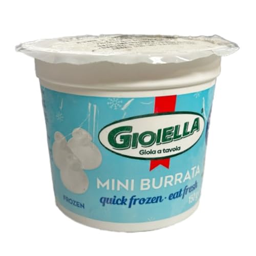 qGlobal WishrC^AY ~ju[^ `[Y 150g }Ⓚ ? T_G߂̃t[cCɍœK Italian Mini Burrata Cheese IQF Frozen 150g ? Perfect for Salads Sea