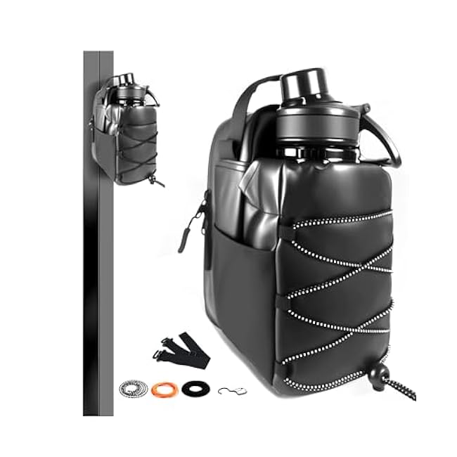 Magnetic Gym Bag for Men And Women with Water Bottle Holder | Small Crossbody Sling Bag with Adjustable Strap | Gym Accessories with Phone Pockets for Travel Work and Sports