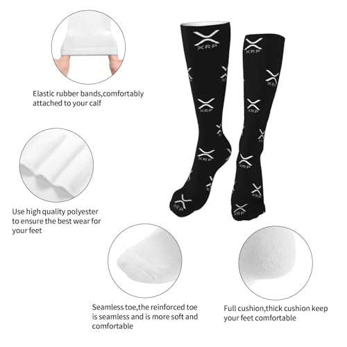 Xrp Men's sports socks, Long leg socks, High socks3