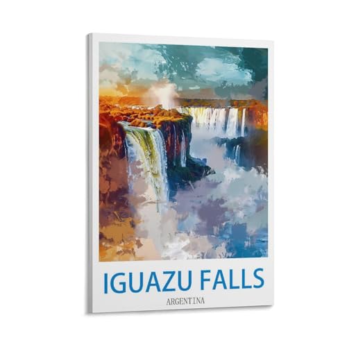 Toile chutes d'Iguazu Argentine 40x60 cm crée un salon d'évasion