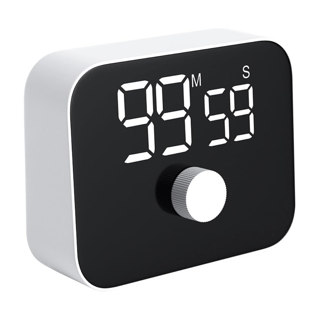 Minuterie rotative à LED mutable chronomètre numérique et rappel visuel aimanté