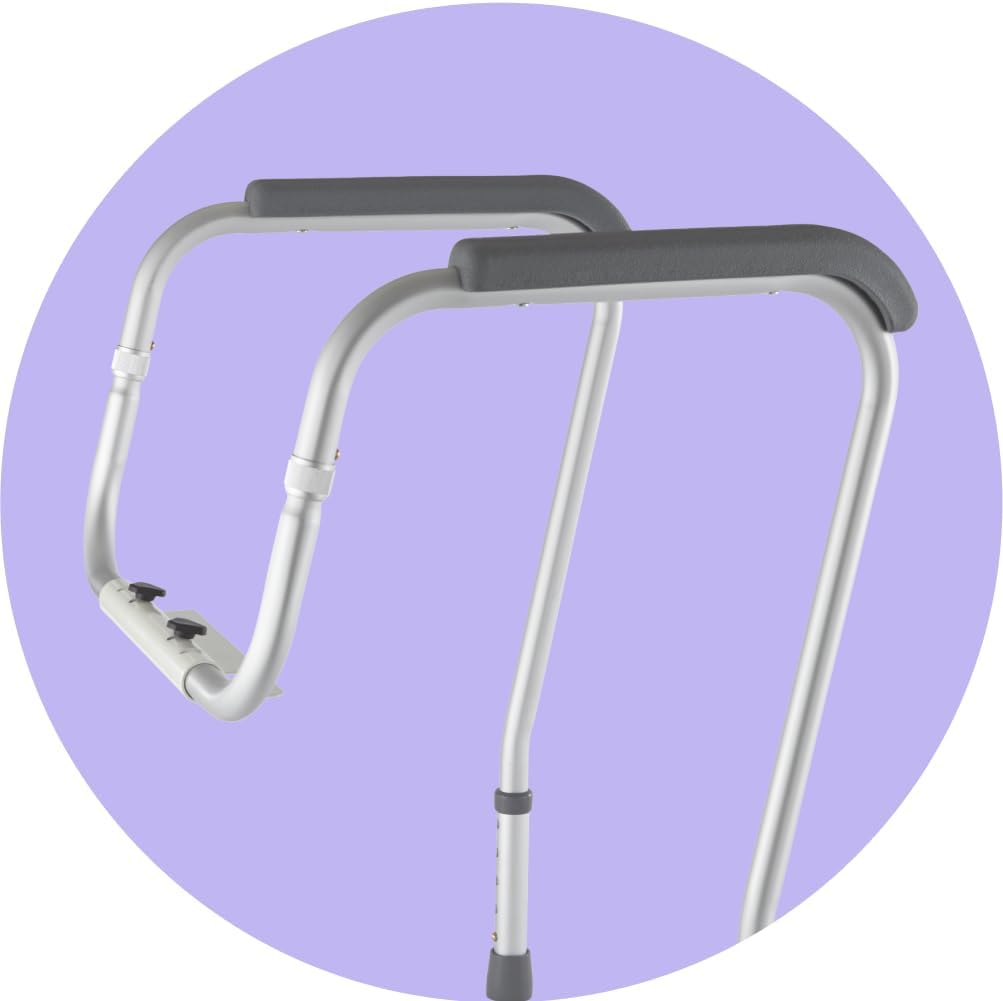Adjustable Aluminum Toilet Safety Rails with Armrests