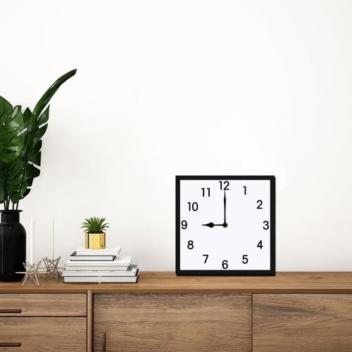 Reloj de Pared Cuadrado de Madera 10 pulgadas Silencioso miniatura 3