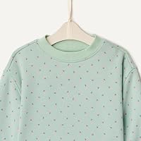 Amazon Essentials X Sofia Grainge Unisex Babies' French Terry Pant and Top Set, Mint Little Strawberries, 24 Months — image 4