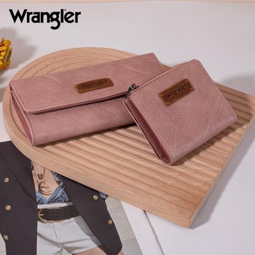 Image of Montana West X Wrangler Wallet for Women RFID Blocking Wallets Large Capacity Wallet Set with Zipper Pocket