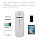 4G LTE USB Hotspot, WLAN-Modem, Hochgeschwindigkeits-USB-Netzwerkadapter mit SIM-Kartensteckplatz, Tragbares Plug-and-Play-WLAN für Laptop-Desktop-PC-Computer (White)