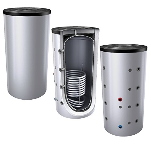 800L Pufferspeicher/Heizungsspeicher - Warmwasserspeicher für Heizungswasser, mit 1 Wärmetauscher (auch als Solarspeicher geeignet), inkl. Isolierung. Für Trinkwasser siehe emaillierte EWS8B Reihe.