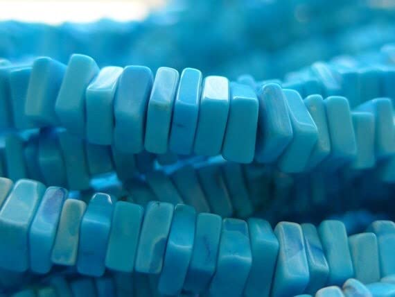 Perles Turquoise Sleeping Beauty LKBEADS : héishi polies à la main pour bijoux haute joaillerie