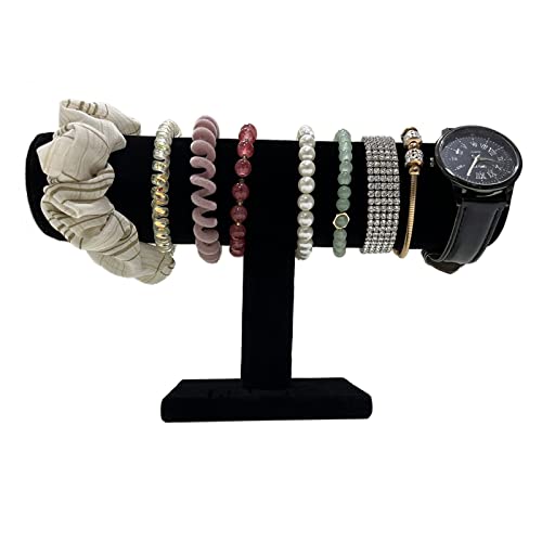 Justsoso Bracelet Holder,Bracelet Display Stand For Selling,Jewelry Organizer Watch Rack For Show (Black Velevt) #TOP2