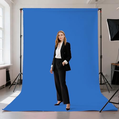 Fondo fotográfico azul real 5x7 ft para fotografía miniatura 2