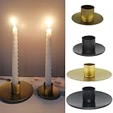 Design élégant et polyvalent : le bougeoir dispose d'un design candélabre en métal avec une couleur unie qui est simple, mignon et élégant. Il ajoute une touche d'élégance à n'importe quel décor pour diverses occasions telles que les mariages, les fêtes et les festivals.