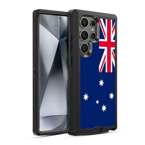 Coque Antichoc Samsung S24 Ultra Football Drapeau Australie Étui Ultra-Blindé 5G