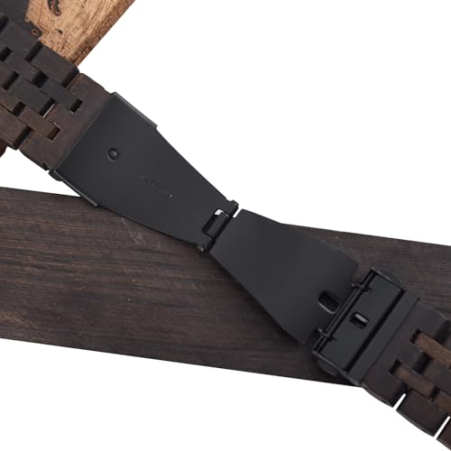 EdwardKwok Natural Ebony Wood Apple Watch Band 42–49mm — view 6