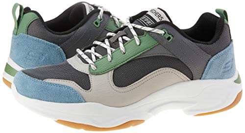 Tênis Skechers City Sport, Skechers, Masculino, Cinza/Azul, 41