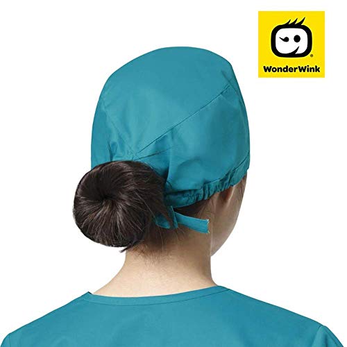 Wink WonderWORK Scrubs for Unisex Tie Back Scrub Cap - Red, OS - Thumbnail 4