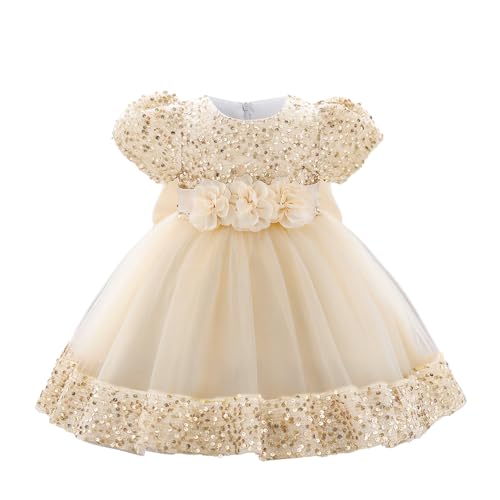 Cichic Puffy Tulle Baby Girl Formal Dress For Party Baptism Ceremony Photoshoot Wedding Flower Girls Dress  cover
