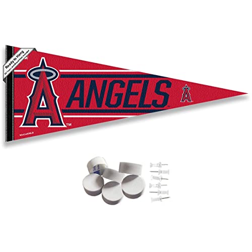 Bannière Los Angeles Angels accroche facile sans abîmer les murs de chambre