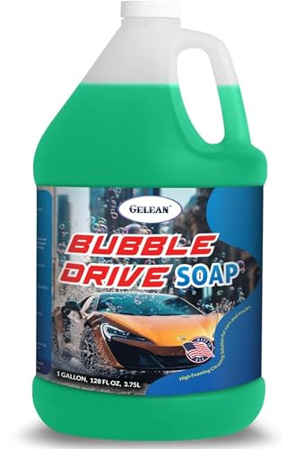 GELEAN Bubble Drive Car & Truck Wash Deep Cleaning, MADE IN USA High Foam Soap Provides Spot Free Shine Car soap for car cleaning and detailing