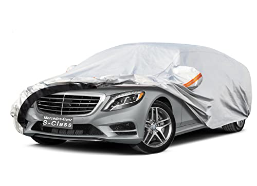 Image of GUNHYI Car Cover Custom Fit Mercedes-Benz S-Class S250 S300 S350 S400 S450 S550 S560 S600 (1972-2026) Waterproof for Automobiles, Oxford Sun Rain Dust Snow Protection